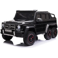 Mercedes-Benz G63 AMG 12V lasten s&auml;hk&ouml;auto &ndash; kauko-ohjattava, 3&ndash;5 km/h, maksimipaino 30 kg &ndash; musta