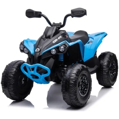 Mini-ATV lapsille Can-Am Renegade 12V &ndash; s&auml;&auml;dett&auml;v&auml; kaasu, huippunopeus 3,5 km/h, maksimipaino 30 kg &ndash; Sininen