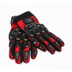 Skyddshandskar till ATV, cross, enduro - R&ouml;d/Svart