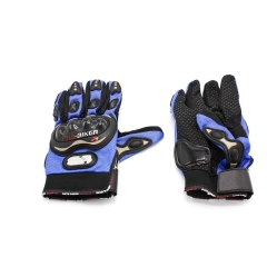 Skyddshandskar till ATV, cross, enduro - Bl&aring;/Svart