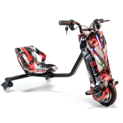 Drift Trike X-Pro Vortex 250W Red Mist | LED & Bluetooth
