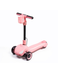 Barn Elsparkcykel X-Pro Nova - 3-hjulig med RGB-ljus Rosa