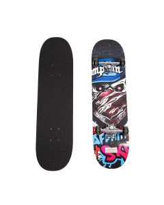 Street Skeitboard X-Pro Graffiti Skull Black