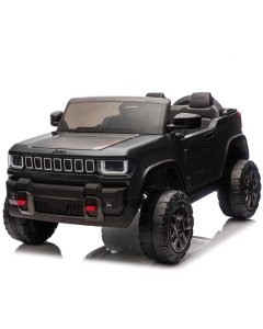 Lasten sähköauto Jeep 12V 4WD – kauko-ohjattava, 3–5 km/h, Suurin paino 35 kg – Musta