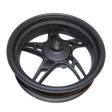 Fälg 12" fram mattsvart 5-armar 2015 matador skivbroms