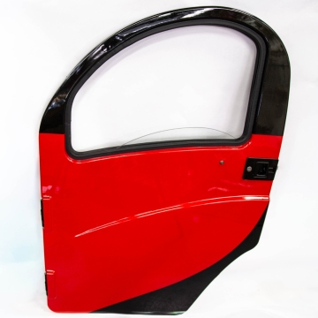 Ovi, 100% koottu, punainen, vasen