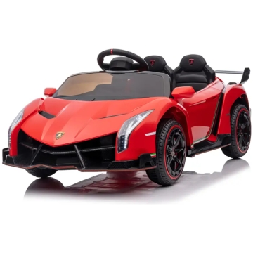Lasten sähköauto Lamborghini Veneno 12V – kauko-ohjattava, 3–5 km/h, maksimipaino 30 kg – punainen