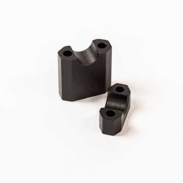 Styröverfall svart cc35mm, M8, för 22,8 styre - AGB-37 (övre, undre)