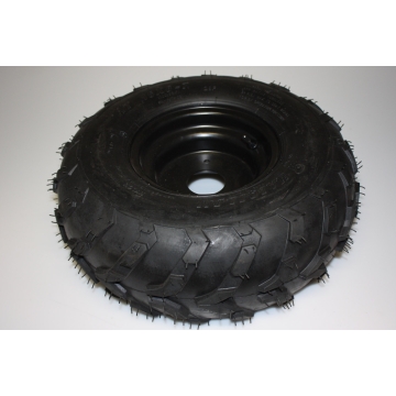 Hjul Höger Svart, Bultcirkel 3/8 (Däck+Fälg) - ATV 90 Power (MS)