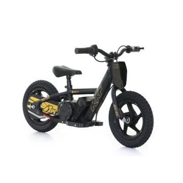 Lasten Sähköpyörä 100W RXF DNA 12" musta/kultainen - 15 km/h