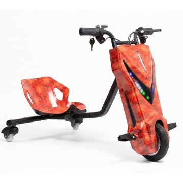 Drift Trike X-Pro Vortex 250W Oranssi/Kulta | LED & Bluetooth