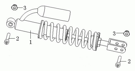 F13: Shock absorber, rear