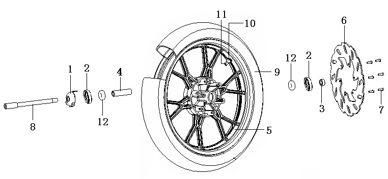 F03: Front wheel