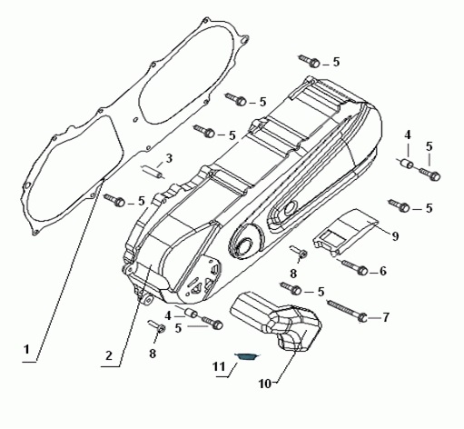 E03: Sidecover assy