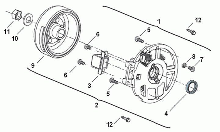 E11: Magneto stator