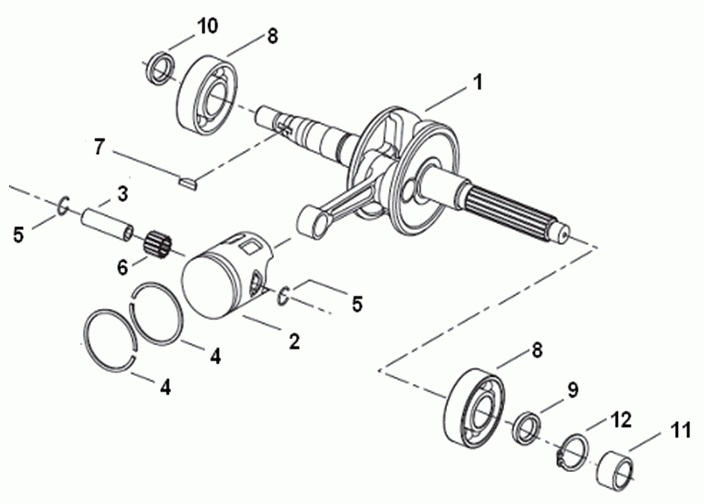 E04: Piston, Crankshaft