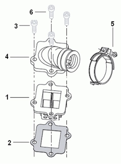 E10: Reedvalve assy