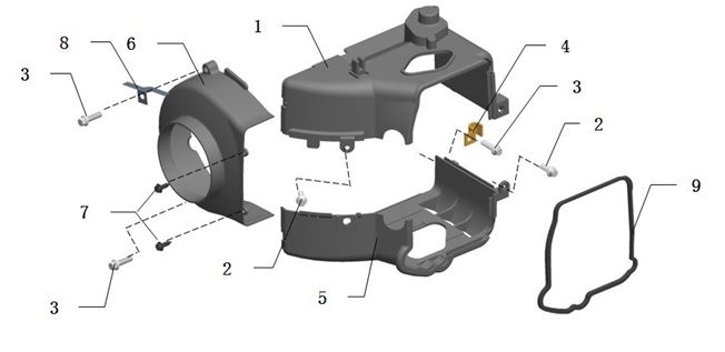 F01: Motordelar 50cc Popo 12