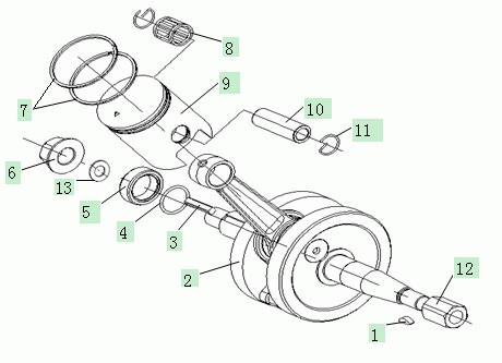 E05: Piston Crankshaft