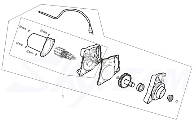 E14: Starting motor