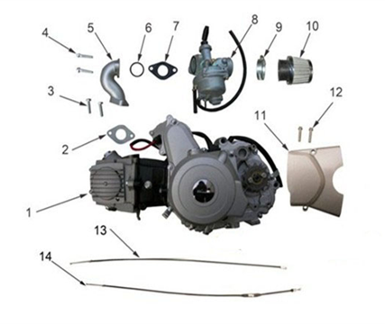 F01: Motor, Förgasare, Wire main product photo